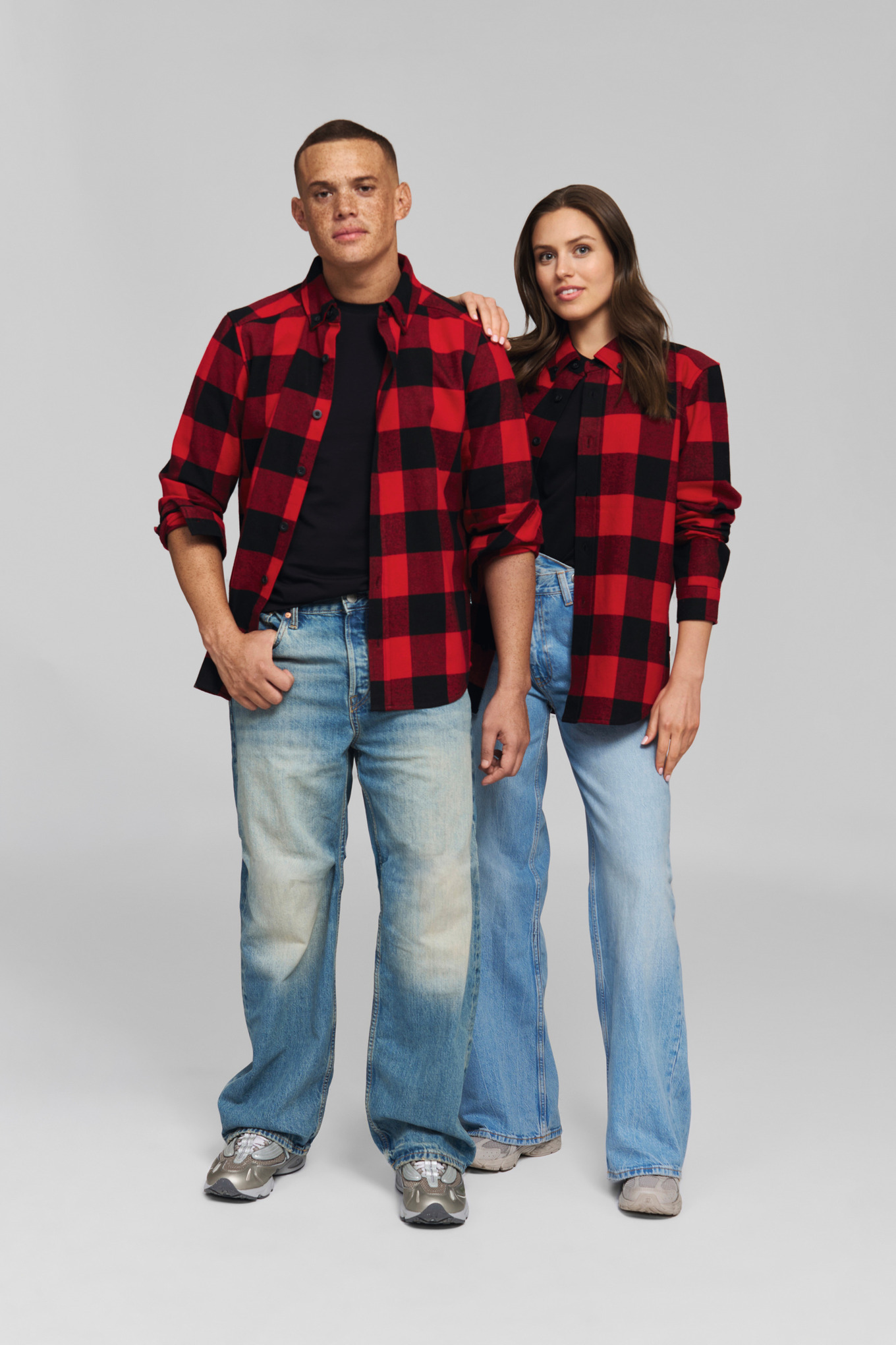 Chemise PLAID RED BLACK Unisexe