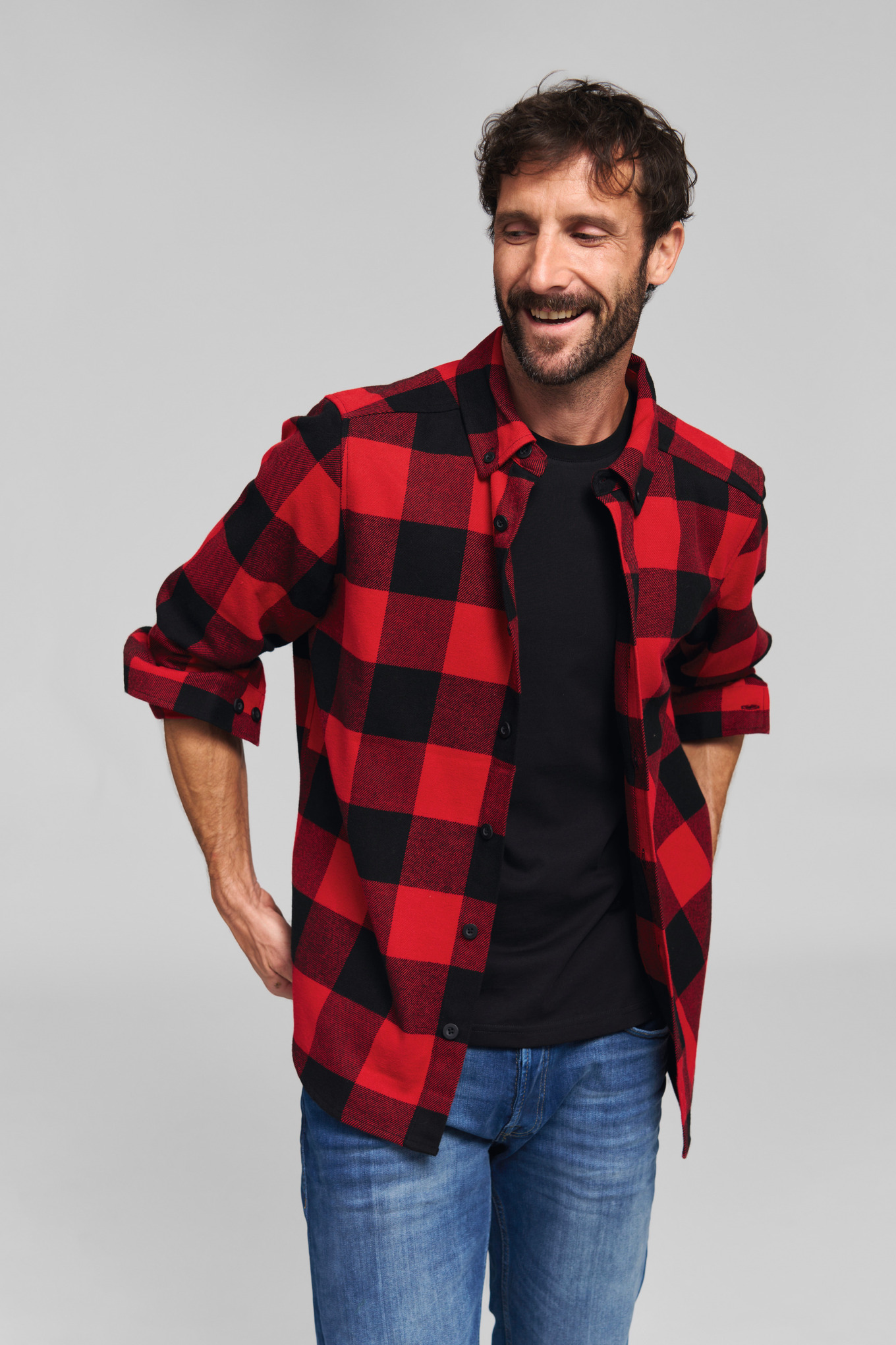Chemise PLAID RED BLACK Unisexe