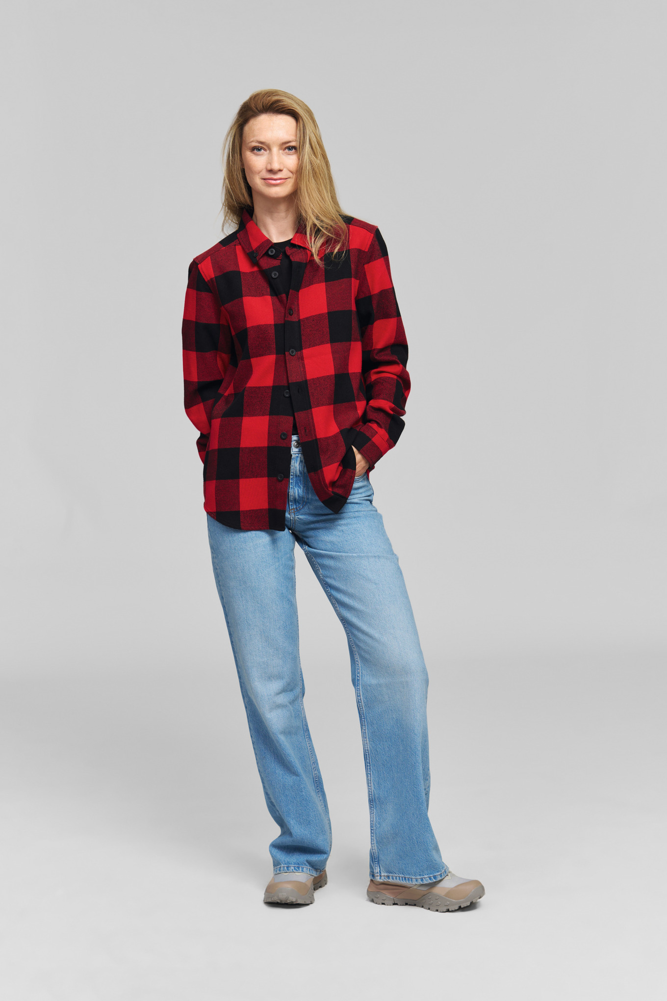 Chemise PLAID RED BLACK Unisexe