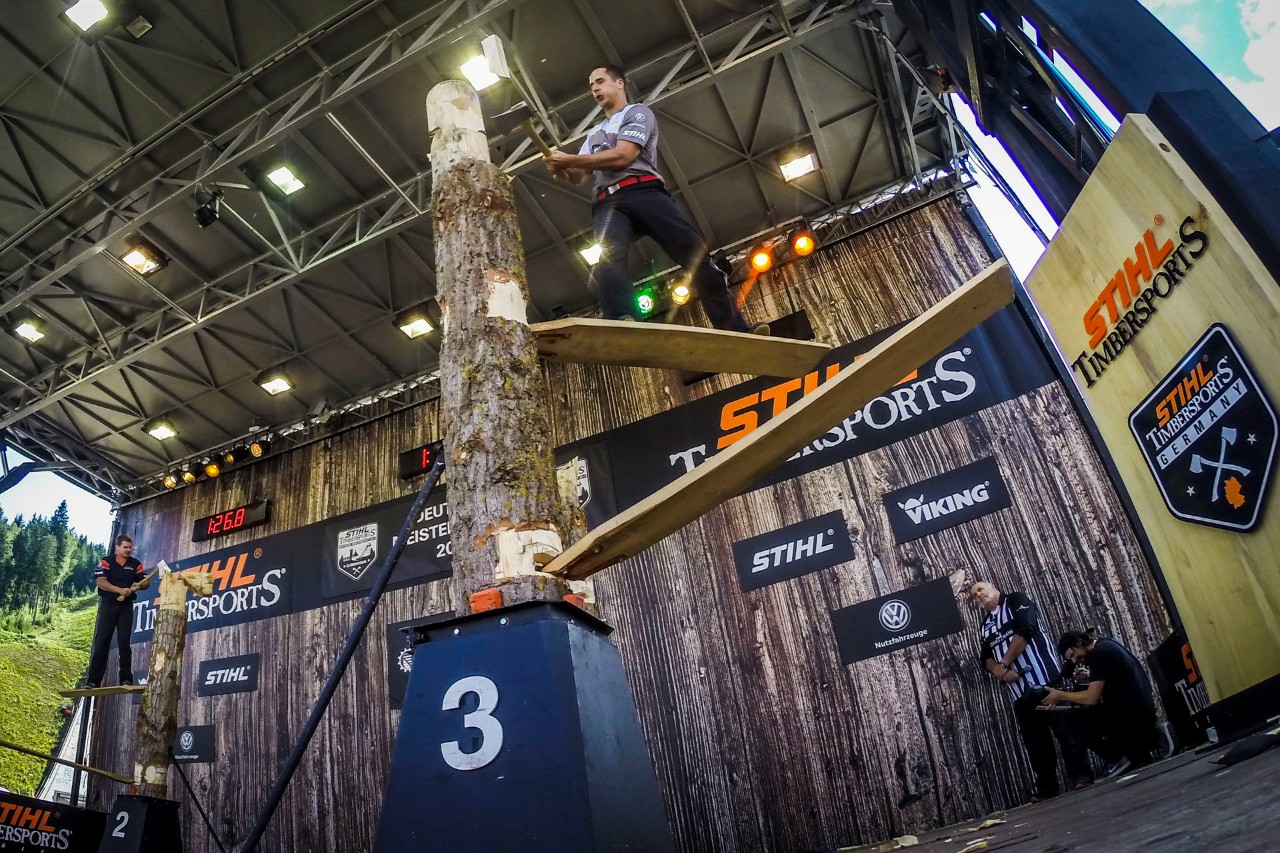 Épreuve de springboard TIMBERSPORTS